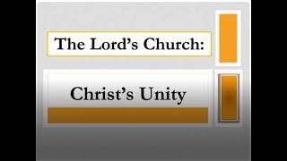 Christ's Unity