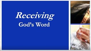 Receiving God's Word