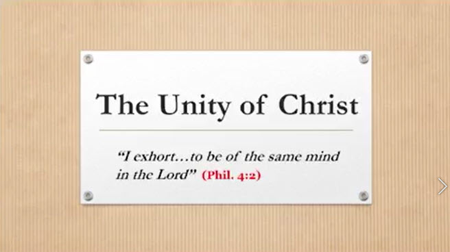 The Unity Of Christ