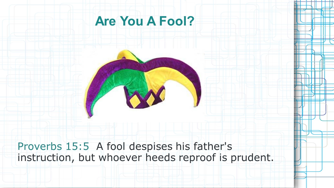 Are You A Fool?